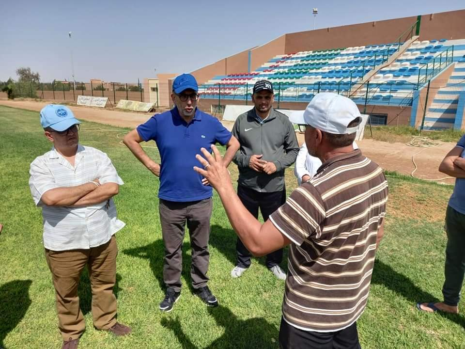 زيارة تفقدية للقاعة المغطاة أناروز و ملعب المسيرة