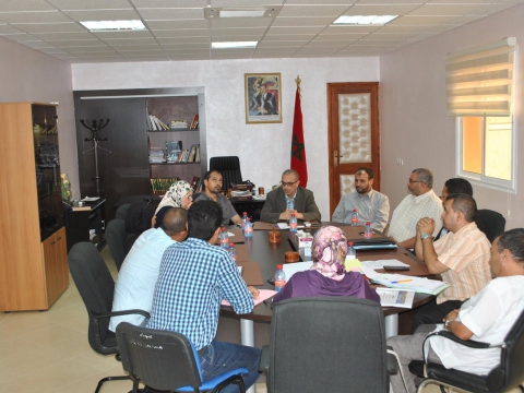 السيد رئيس جماعة تيزنيت يستقبل وفدا عن جماعة الدراركة 