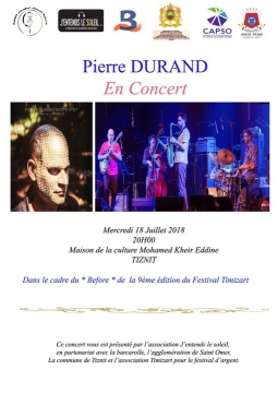 Pierre Durand في حفل فني بتيزنيت